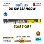 Power Supply Trafo Brilux DC 12V 33.3A | 400W + Fan (Super Quality)